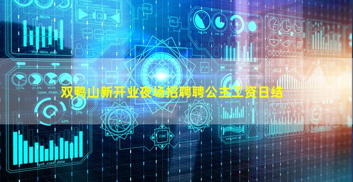 双鸭山新开业夜场招聘聘公主工资日结